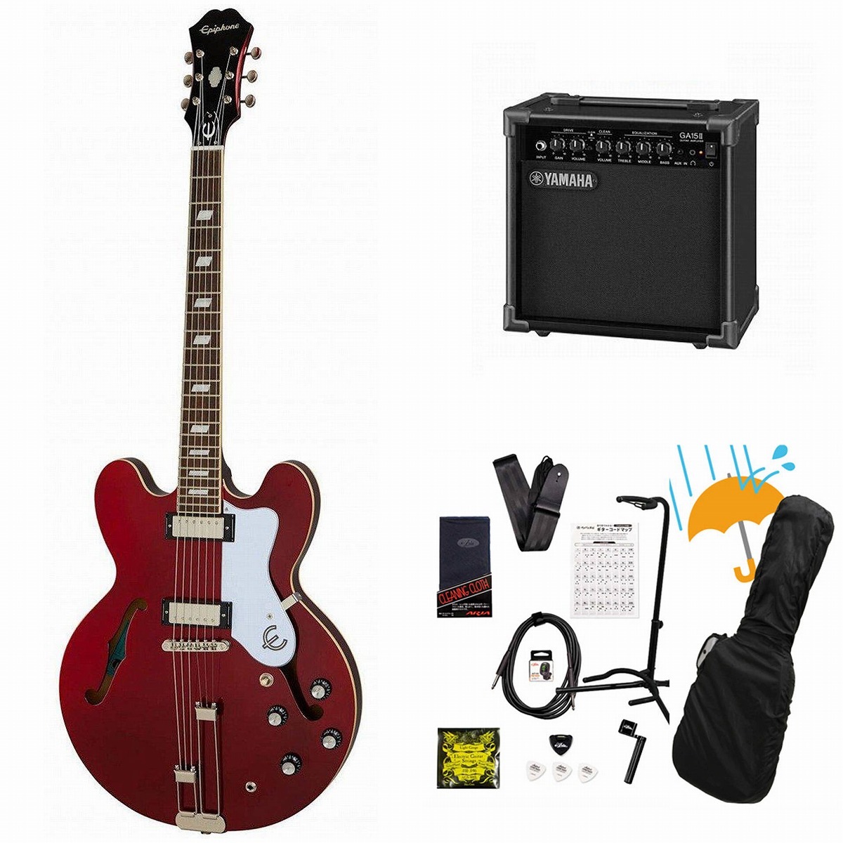 Epiphone / Riviera Sparkling Burgundy (SBU) エレキギター セミアコ