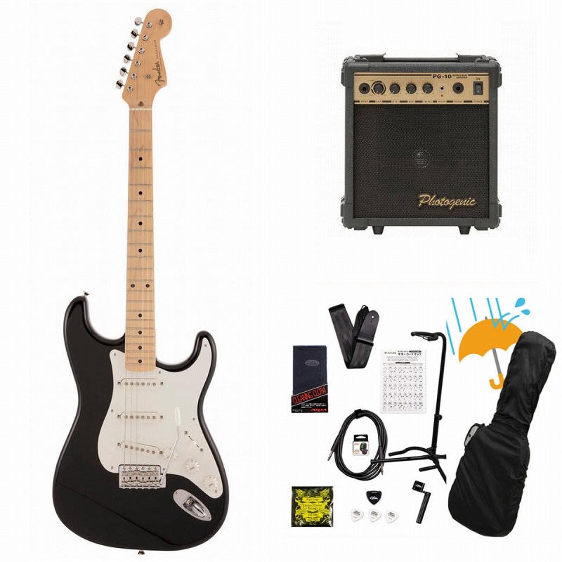 Fender / Made in Japan Traditional 50s Stratocaster Maple FB Black PG-10アンプ付属エレキギター初心者セットR