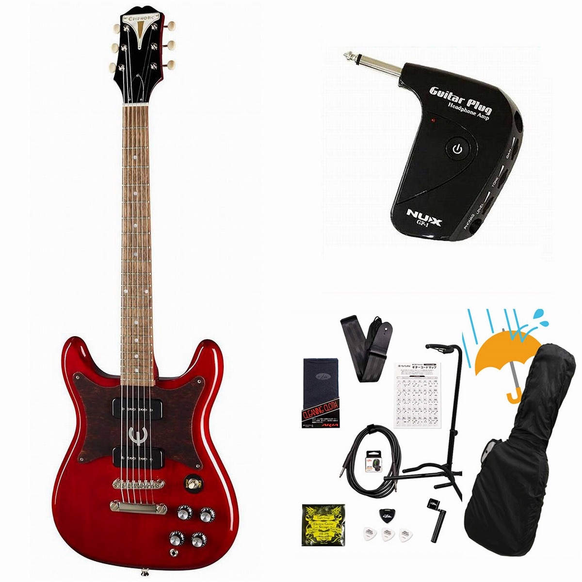 Epiphone / Wilshire P-90 Cherry (CH) エレキギター GP-1アンプ付属