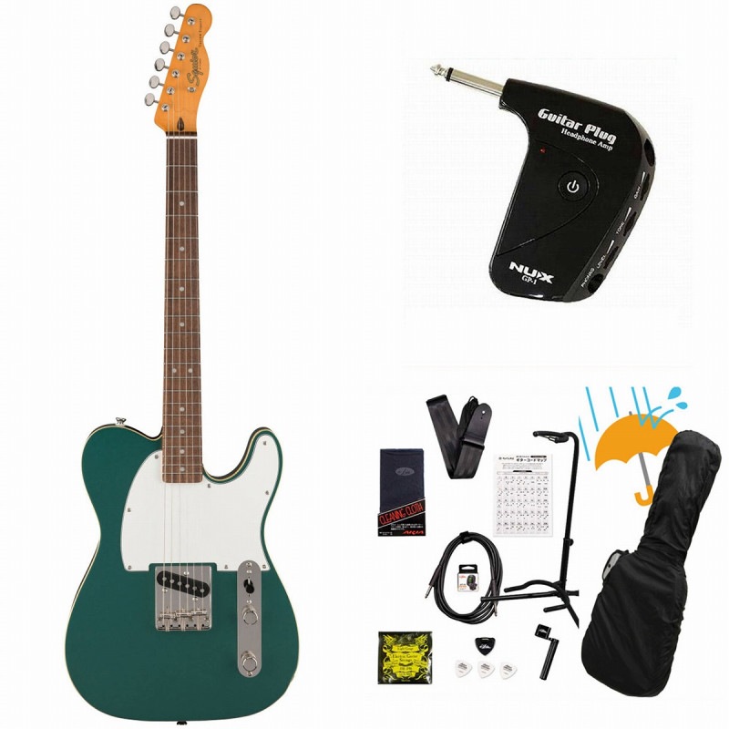 Squier by Fender / Classic Vibe Custom Esquire Laurel Fingerboard Parchment Pickguard Sherwood Green GP-1アンプ付属エレキギター初心者セットR