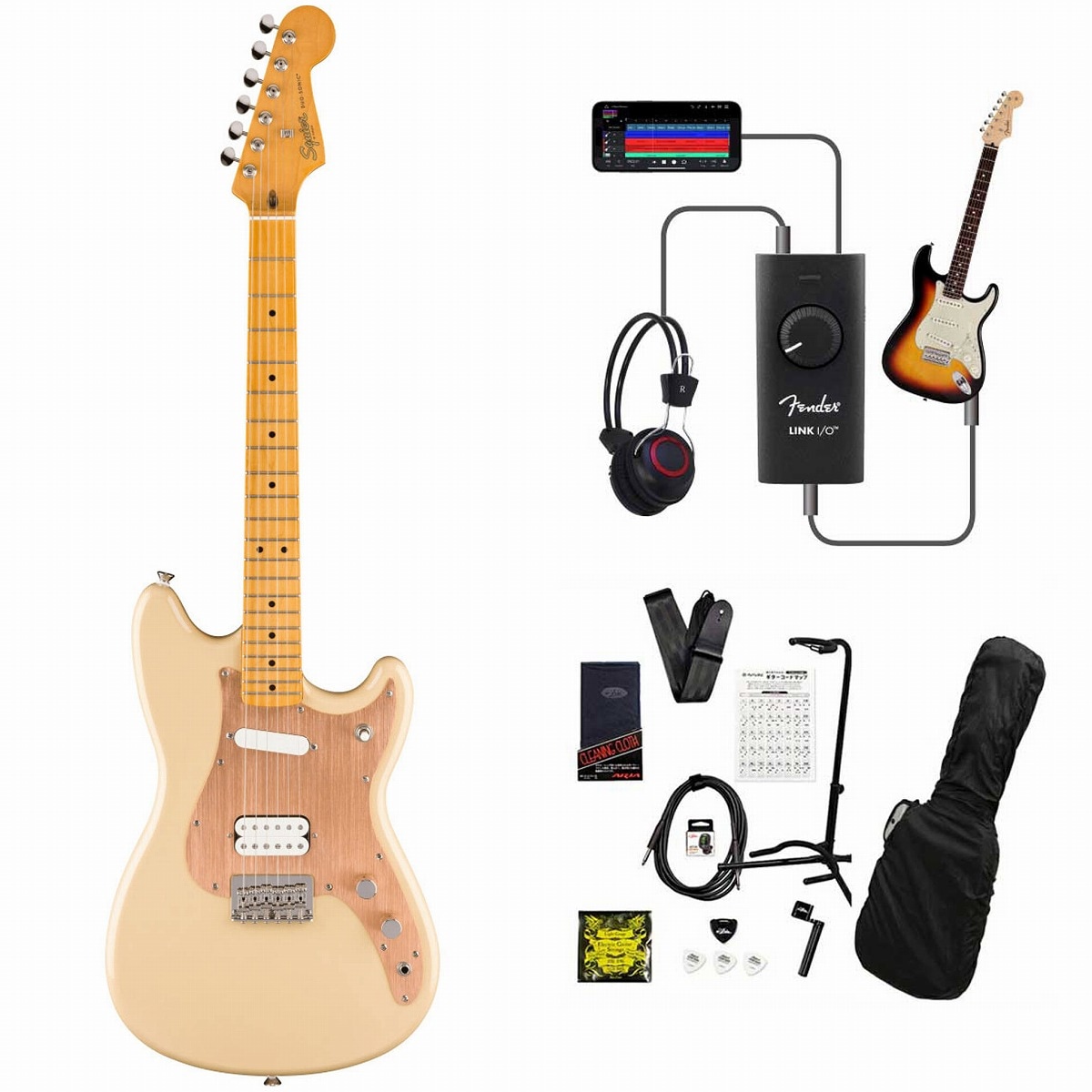 ギター Squier by Fender Classic Vibe DUO-SONIC Squier by Fender / Classic Vibe Duo-Sonic HS Maple FB Gold