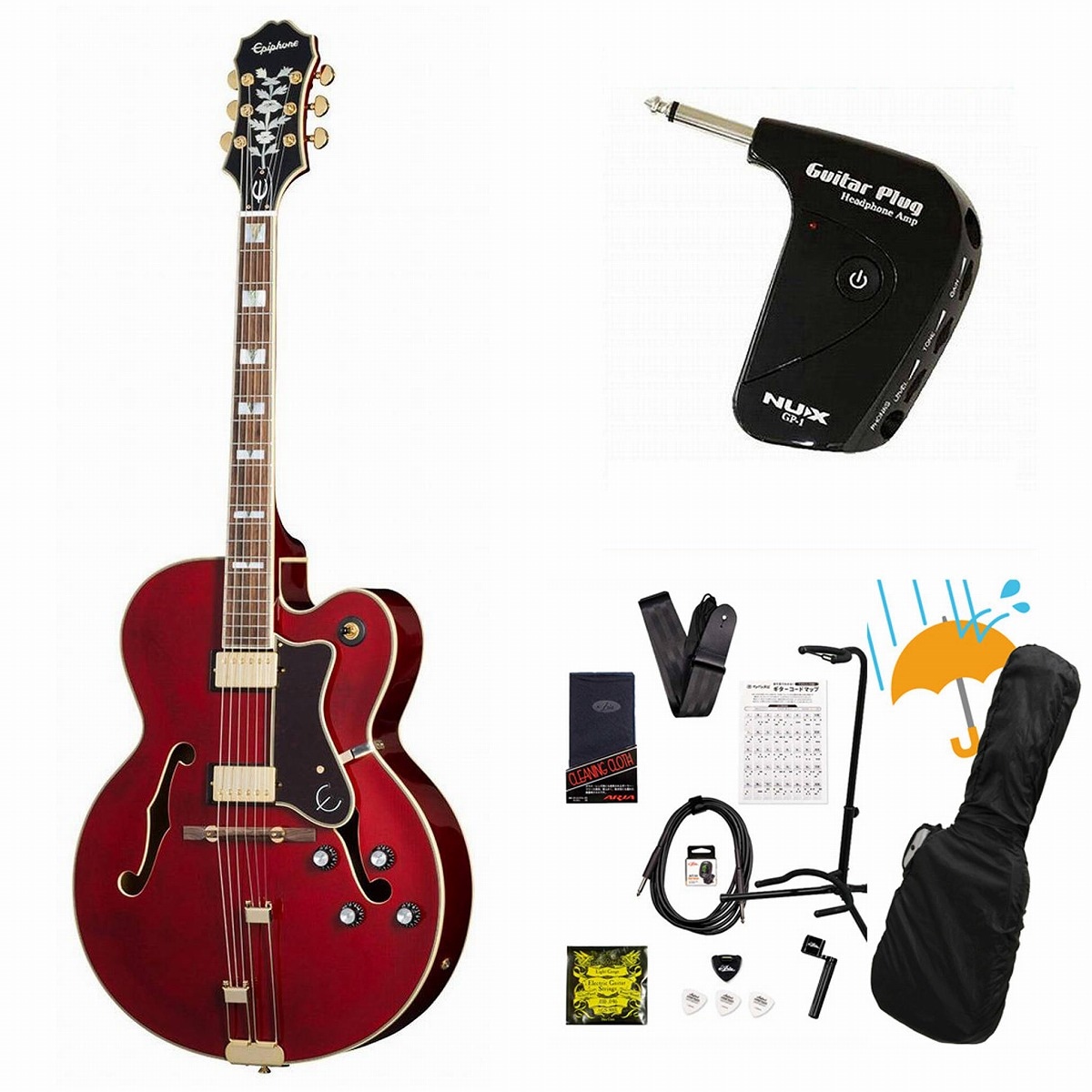 Epiphone / Broadway Wine Red ブロードウェイ GP-1アンプ付属エレキ