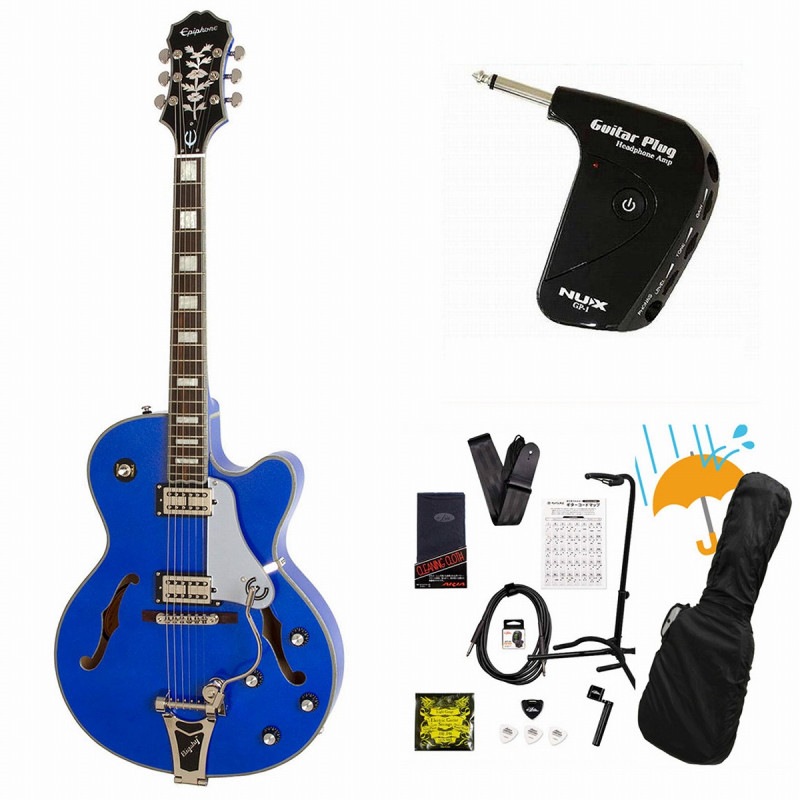 Epiphone / Emperor Swingster Delta Blue Metallic GP-1アンプ付属