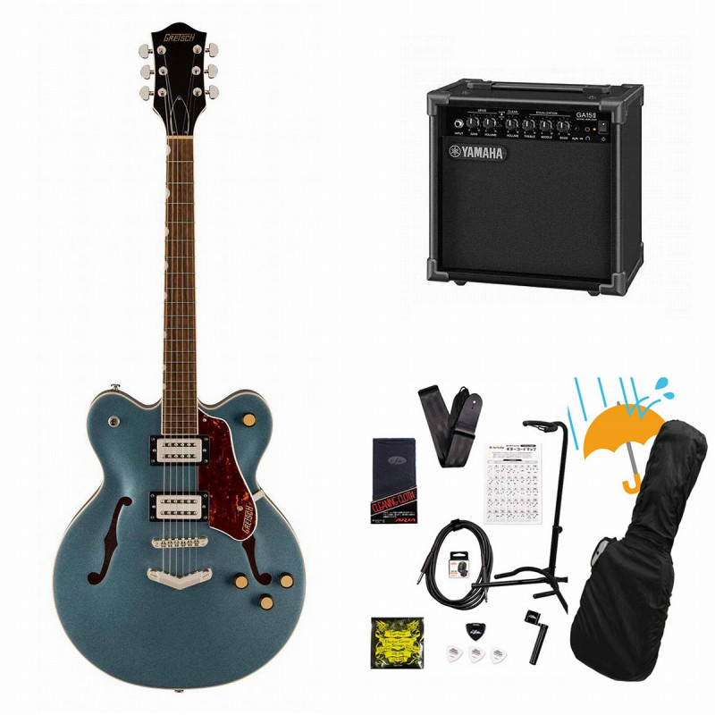 Gretsch/G2622 Streamliner CenterBlock DC withVStoptail Laurel FB Broad’Tron BT-3S PickupsGunmetal YAMAHA GA15IIアンプ付属初心者セットR