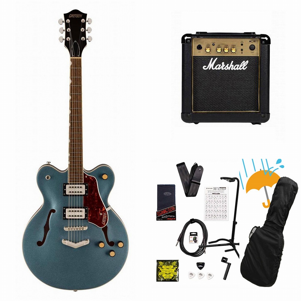 Gretsch/G2622 Streamliner CenterBlock DC withVStoptail Laurel FB 