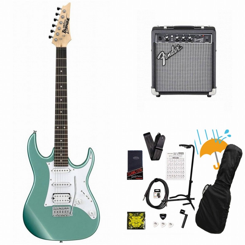 Ibanez / Gio GRX40-MGN (Metallic Light Green) 入門用  Fender 10Wアンプ付属エレキギター初心者セットR