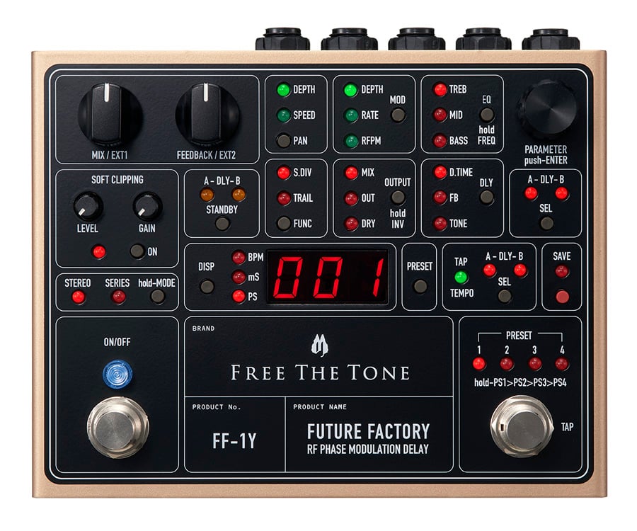 FREE THE TONE FT-1Y デジタルディレイ FREE THE TONE / FF-1Y FUTURE FACTORY RF PHASE MODULATION DELAY