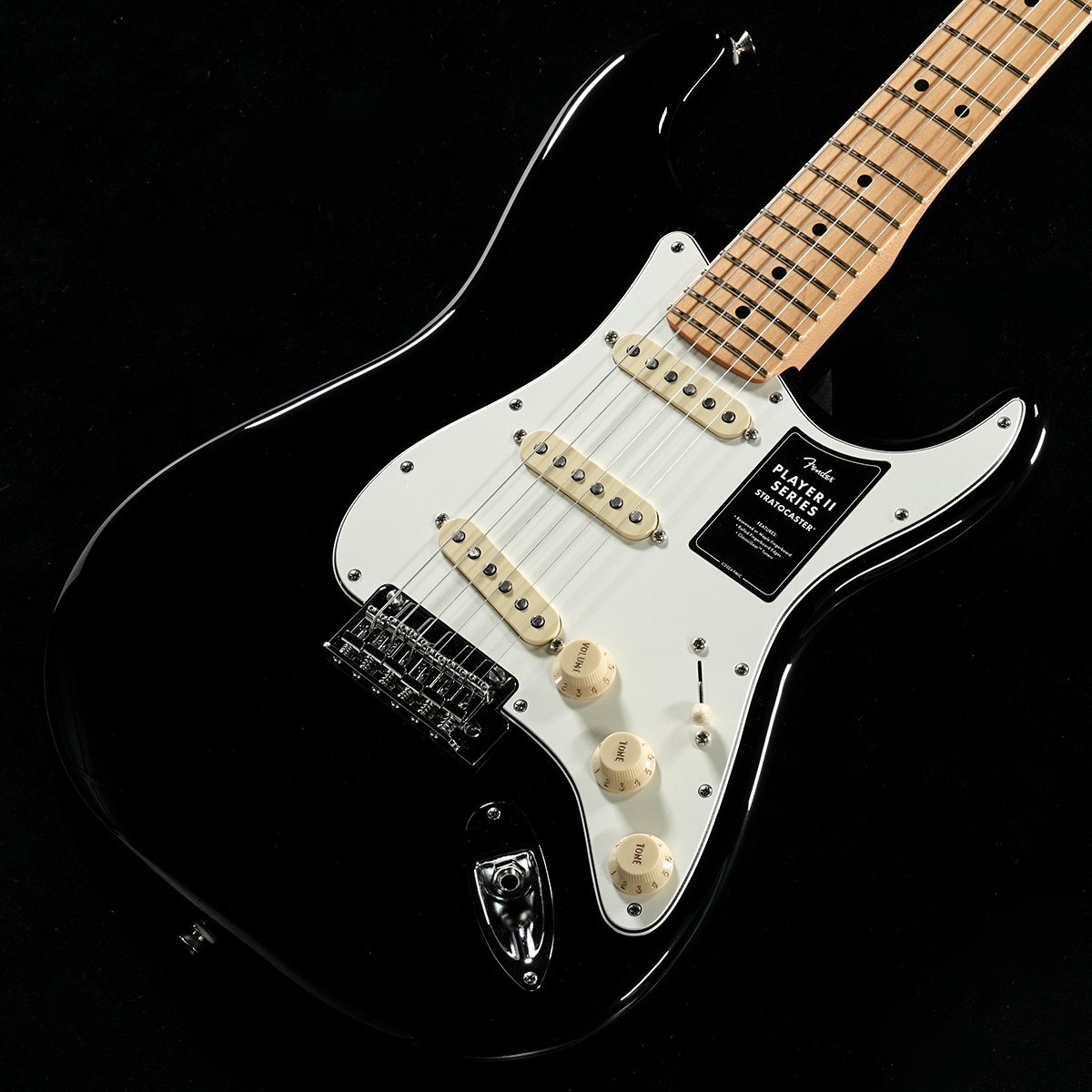 Fender / Player II Stratocaster Maple Black(重量:3.39kg)【S/N
