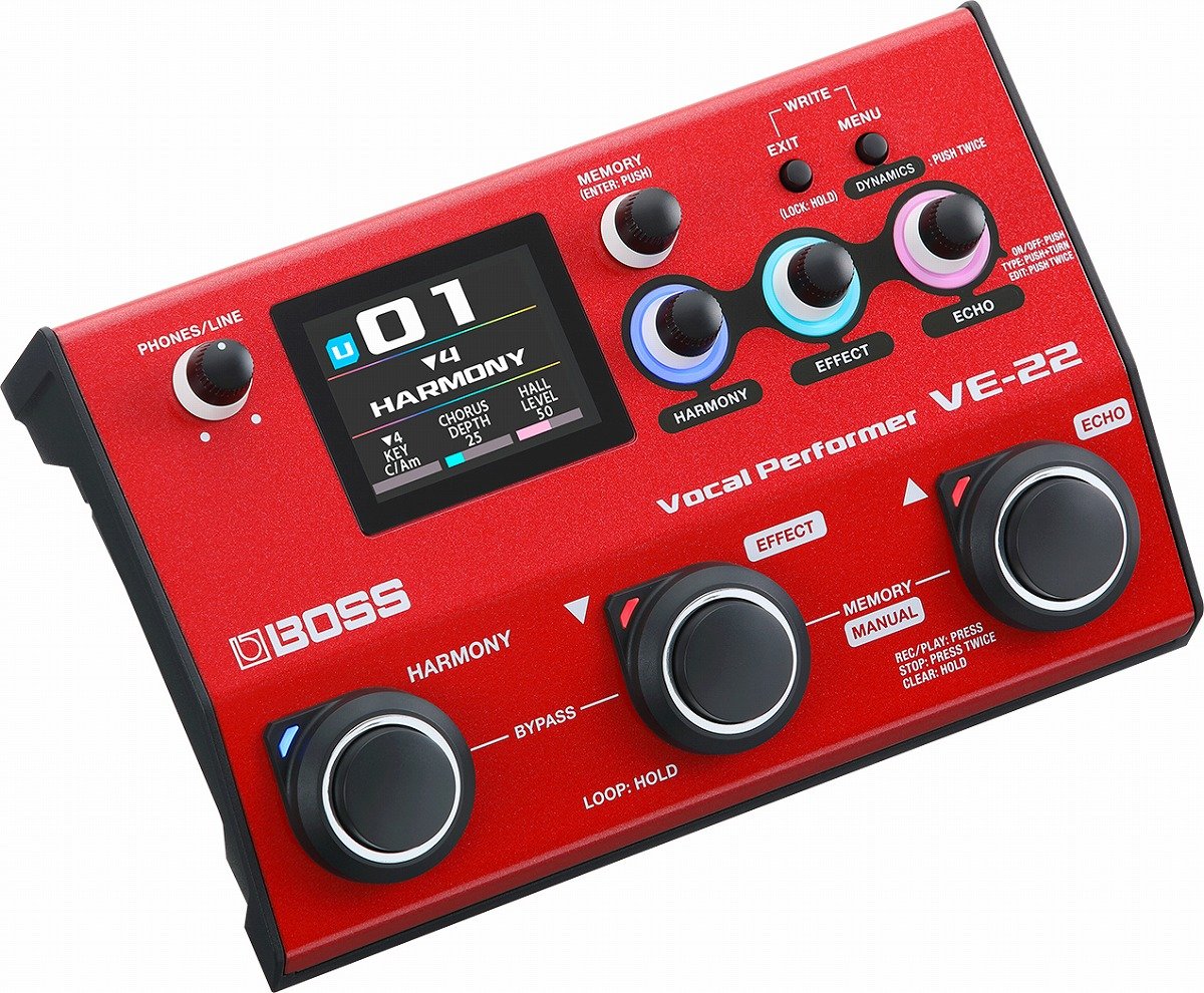 BOSS VE-22 ボーカルエフェクター 別売り電源アダプター付 BOSS / VE-22 Vocal Performer ボーカル用エフェクター ボス VE22