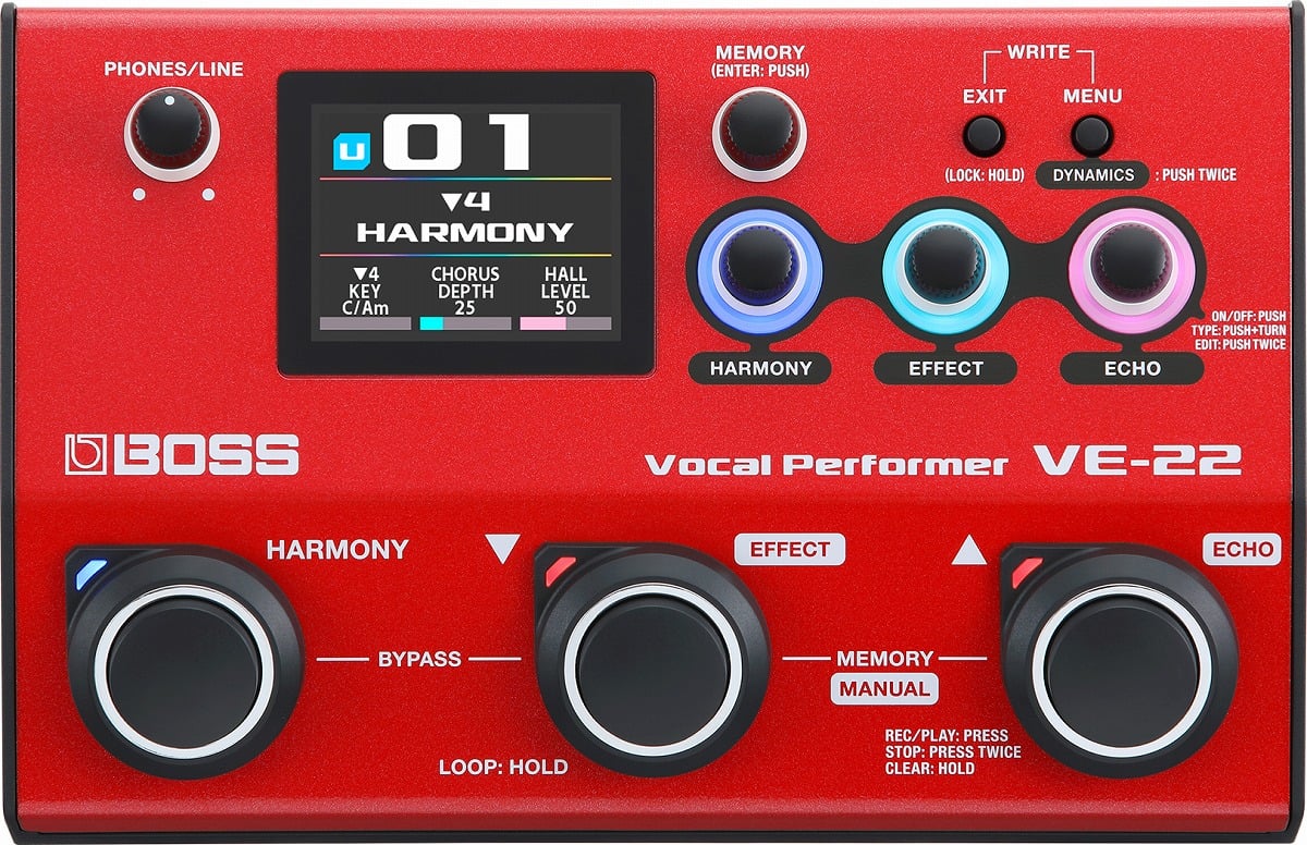 BOSS / VE-22 Vocal Performer ボーカル用エフェクター ボス VE22