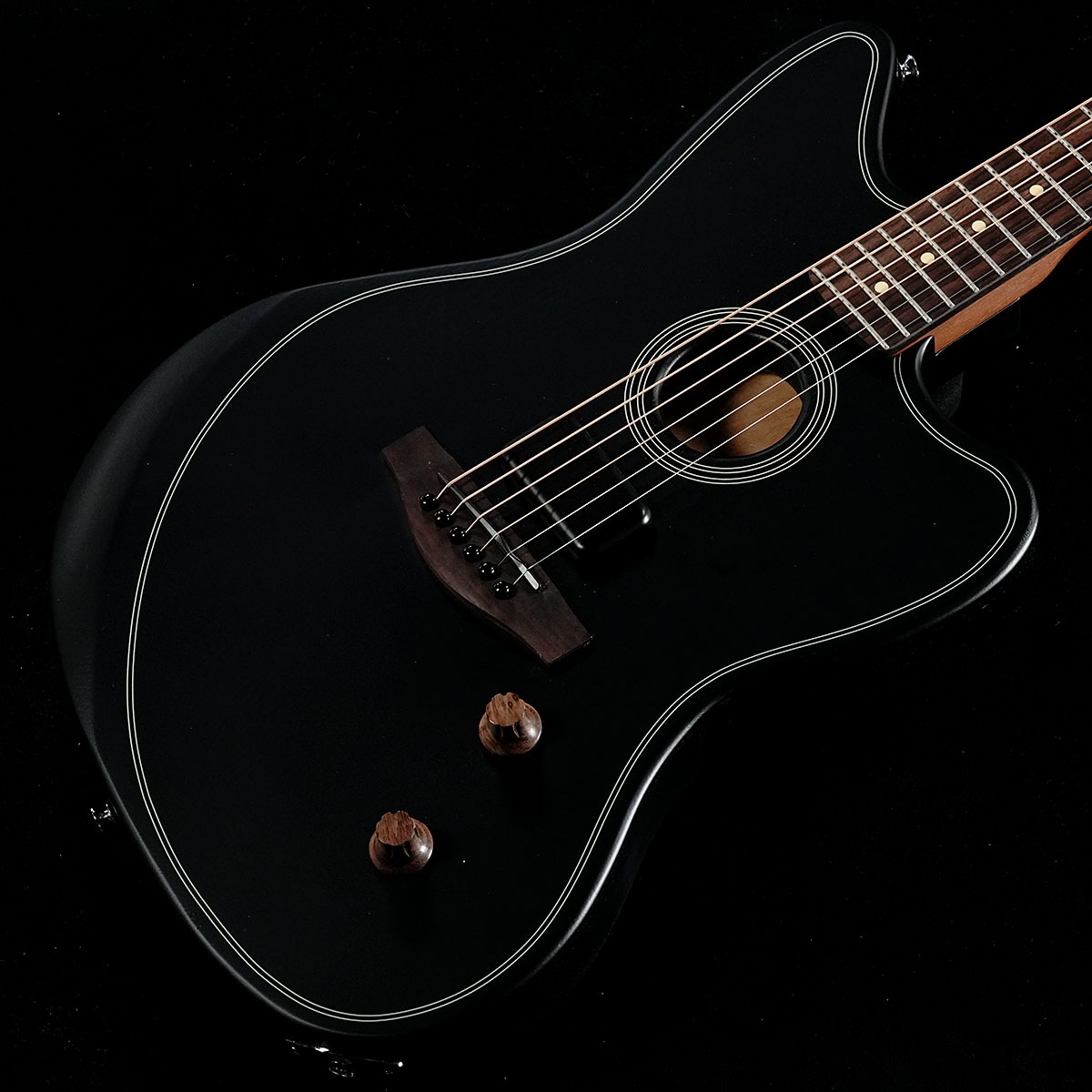 ギター Acoustasonic Standard Jazzmaster (Black) Fender Acoustasonic Standard Jazzmaster Black エレアコギター