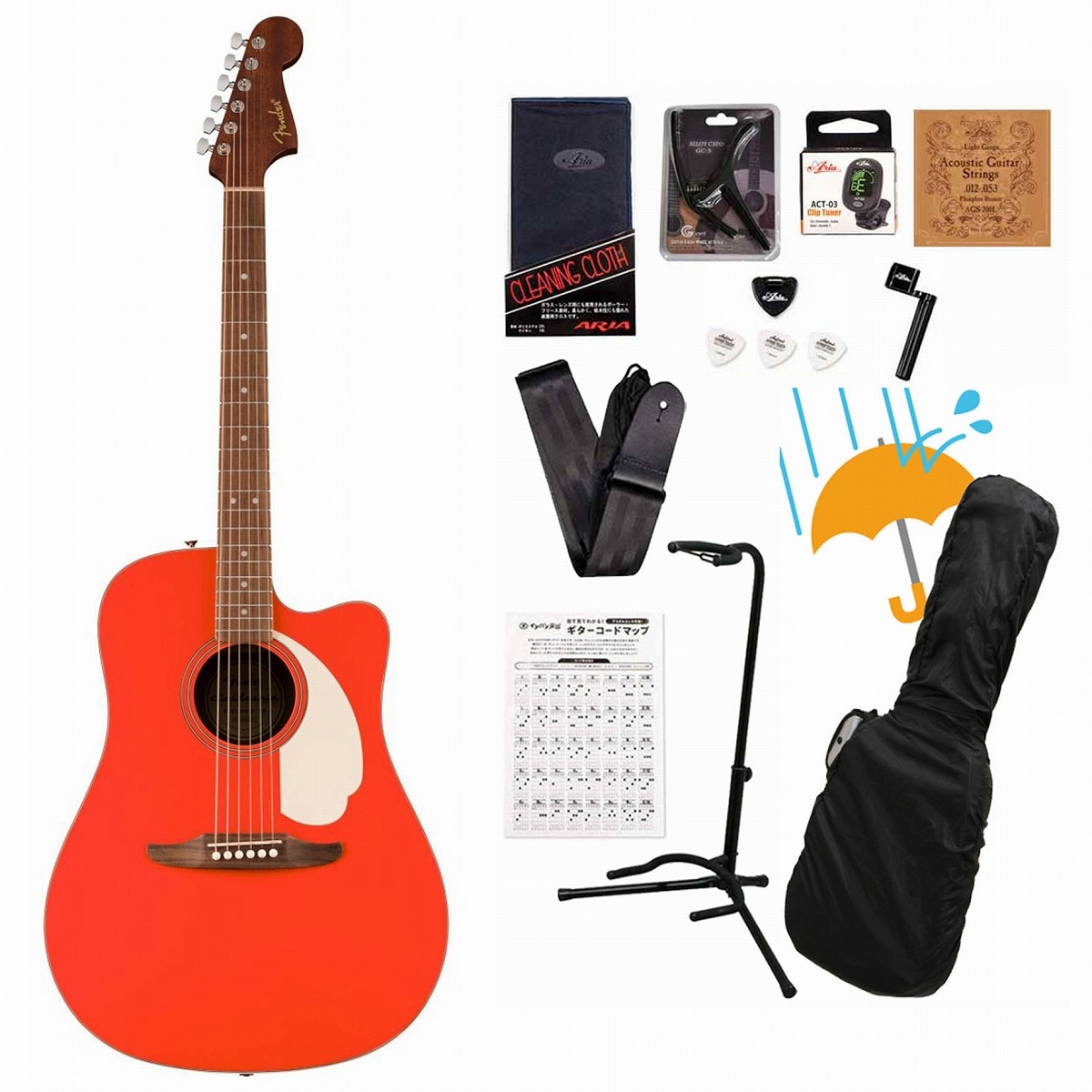 Fender エレキ 麗しのレッド アンプ付 Fender エレキ 麗しのレッド