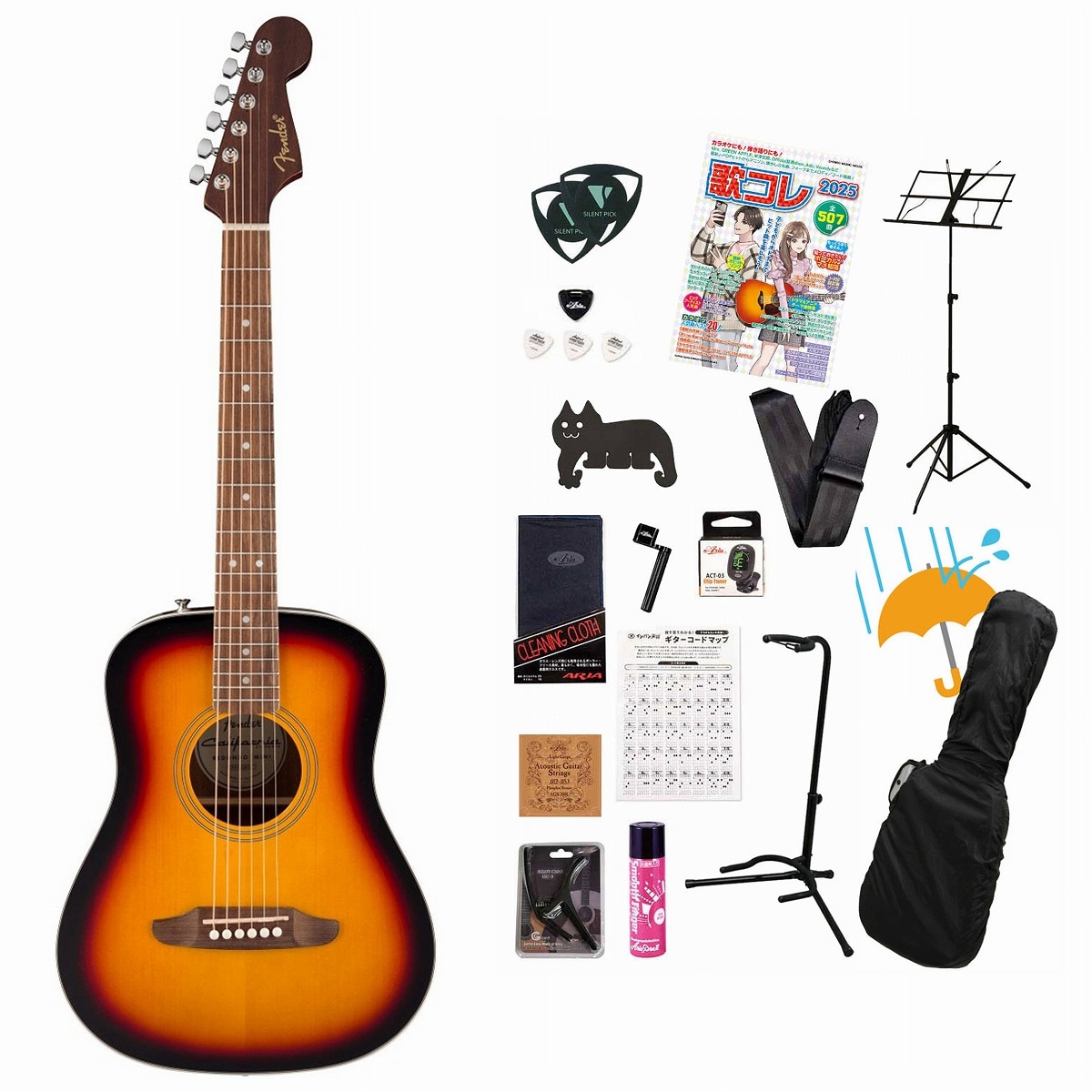 フラットトップ × FENDER × サンバースト)の検索結果 | ギター、アコギ