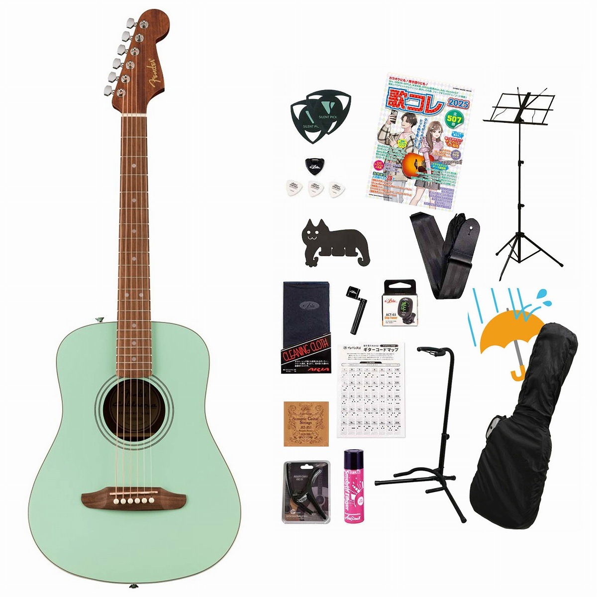 Fender / California Standard Redondo Mini with Bag Spruce Top Surf