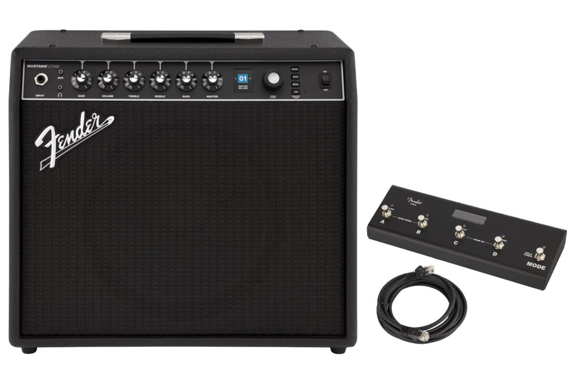 Fender / Mustang LTX50 ［Bluetooth搭載］+ LTX-5 Footswitch 純正 