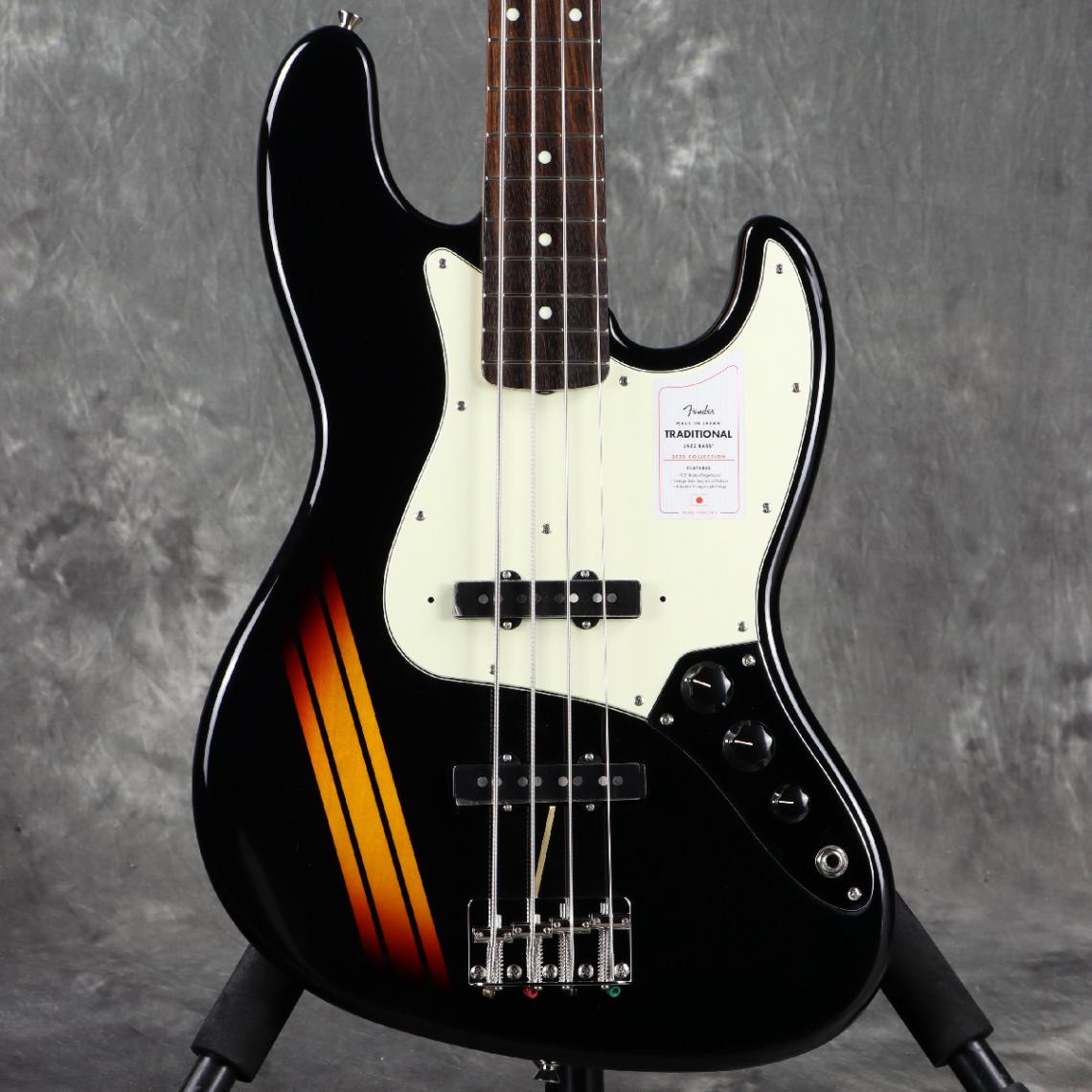 《WEBSHOPクリアランスセール》Fender/ Made in Japan Traditional 2025 Collection 60s JazzBass Rosewood/F Competition Black/3CS【3.89kg】[S/N JD25005675]