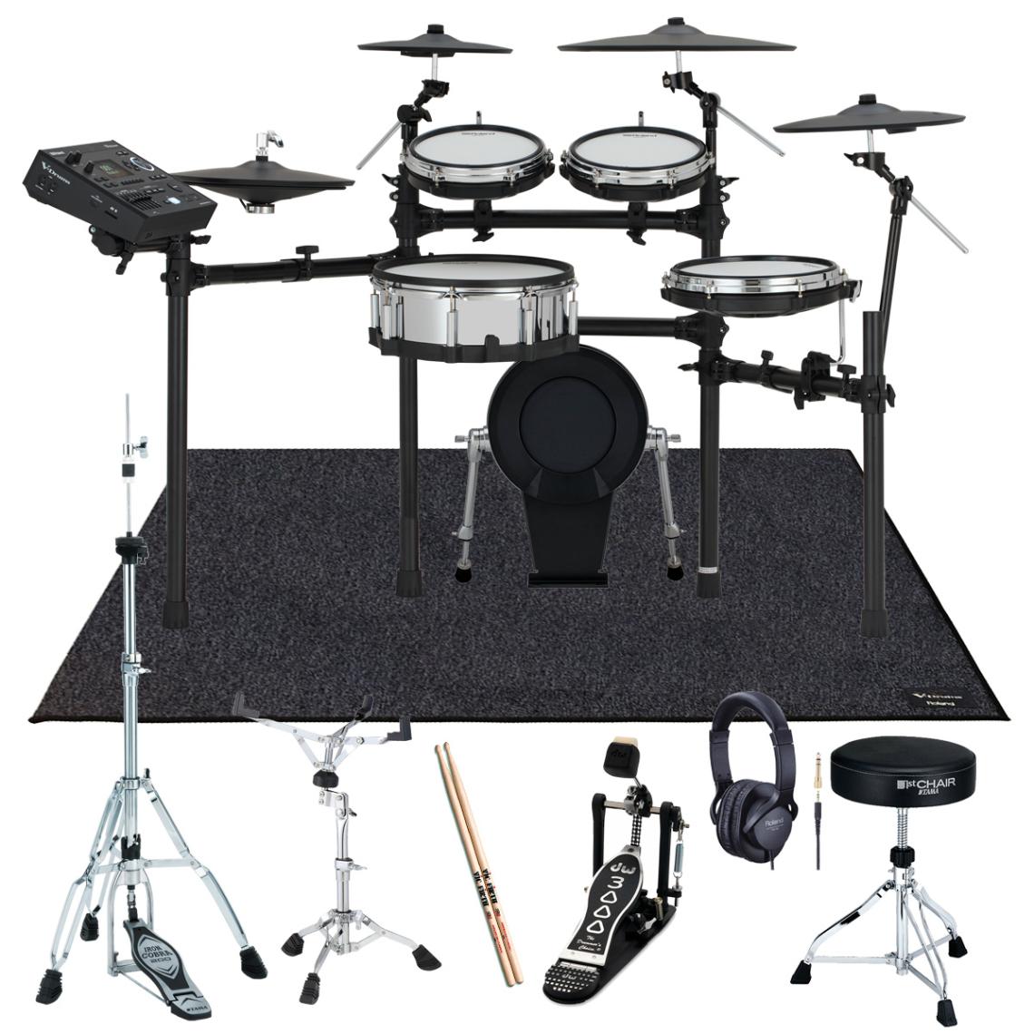 Roland / TD516 DW3000Aキックペダルと純正マットを採用したフルセット