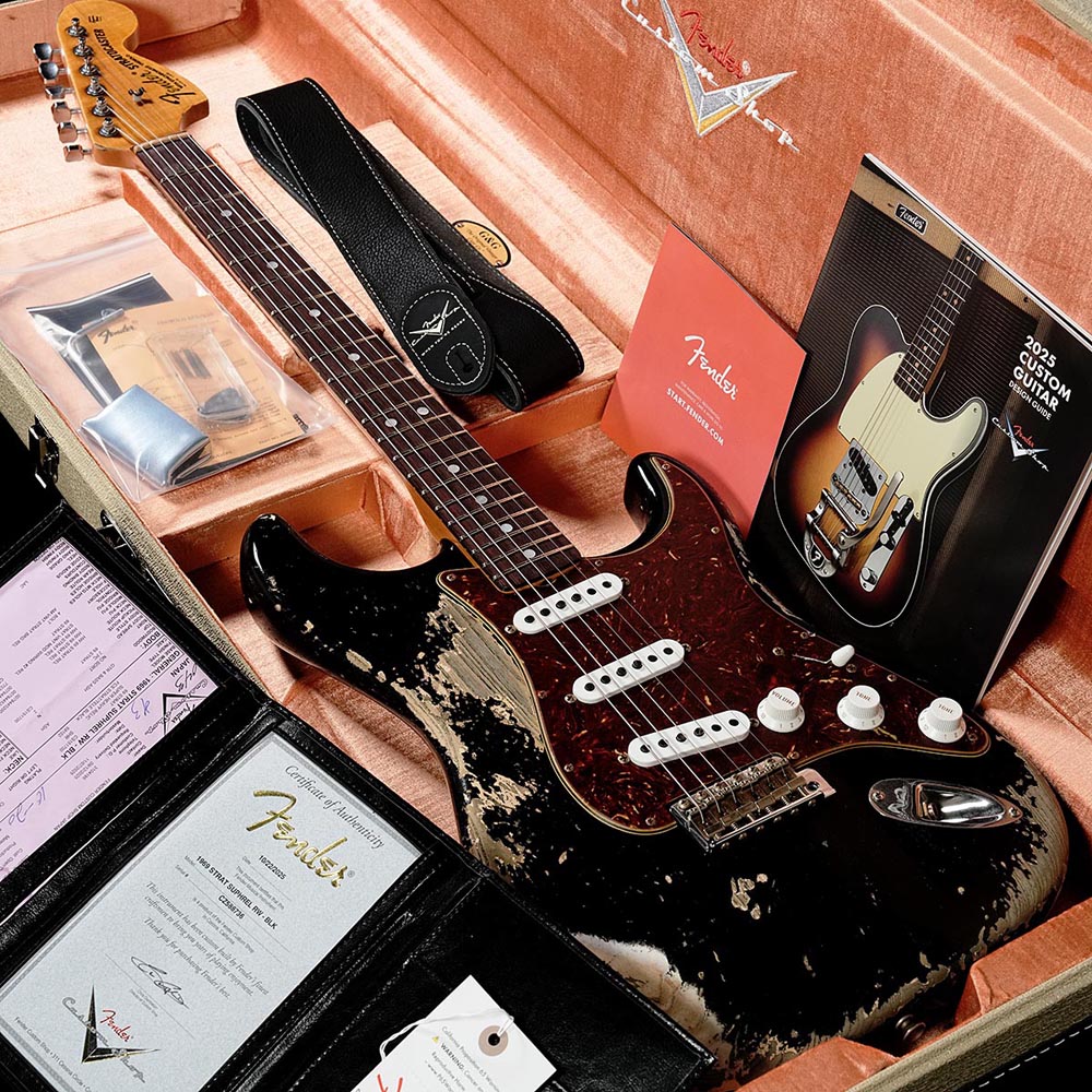 Fender Custom Shop / Custom Built 1969 Stratocaster Ash Super Heavy Relic Black 別注モデル【渋谷店】《長期店頭展示品アウトレット特価》《渋谷店セール》