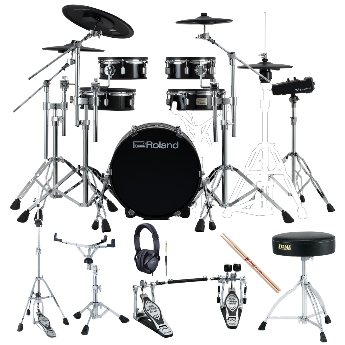 Roland / VAD316 TAMA製ツインペダルを採用したスターターセット 