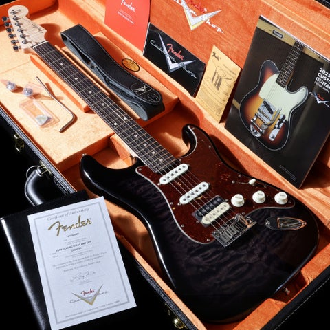 Fender Custom Shop/Custom Built Custom Classic Stratocaster Quilt Maple Top NOS Ebony Transparent【S/N CZ582191】【御茶ノ水本店】【3/3値下げ！】