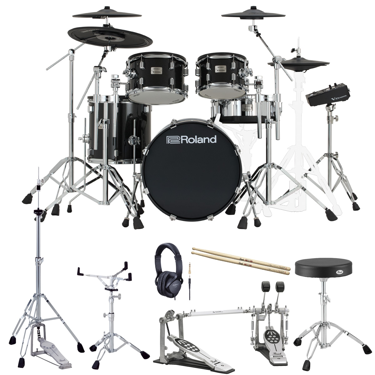 Roland / VAD516 PEARLツインペダルを採用したスターターセット