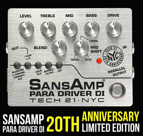 美品✨ TECH21 SANSAMP PARA D DI サンズアンプ 20th Anniversary Para Driver DI – Tech 21 NYC