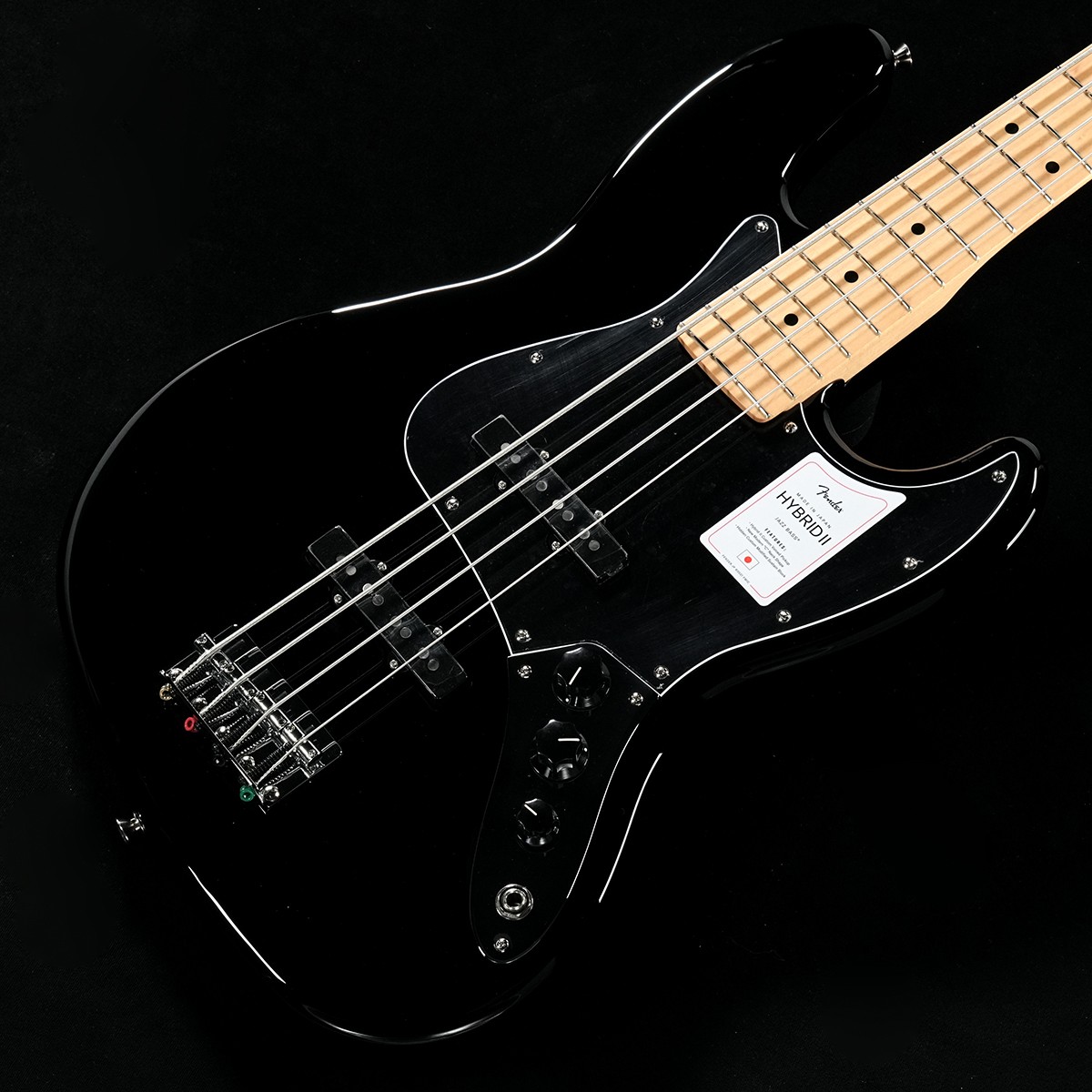 Fender / Made in Japan Hybrid II Jazz Bass Maple Fingerboard Black