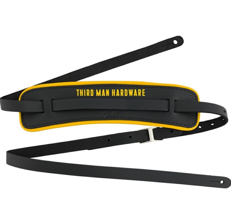 Fender / Fender × Third Man Hardware Leather Strap Black/Yellow