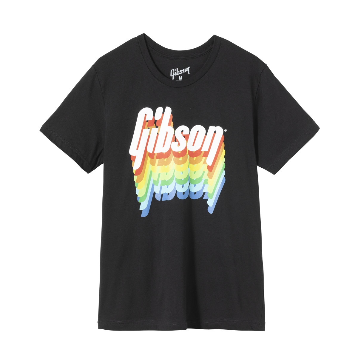 Gibson / GA-TEE-RNBW-BLK-SM Rainbow Tee (Black) Small ギブソン Tシャツ Sサイズ