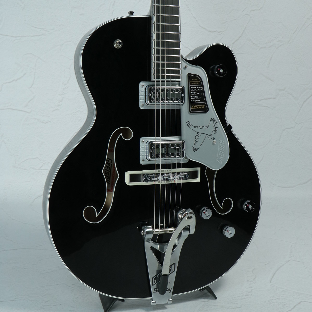 Gretsch / Falcon Hollow Body with String-Thru Bigsby and Chrome Hardware Ebony Black 【S/N JT25113942】【アウトレット特価】【名古屋栄店】
