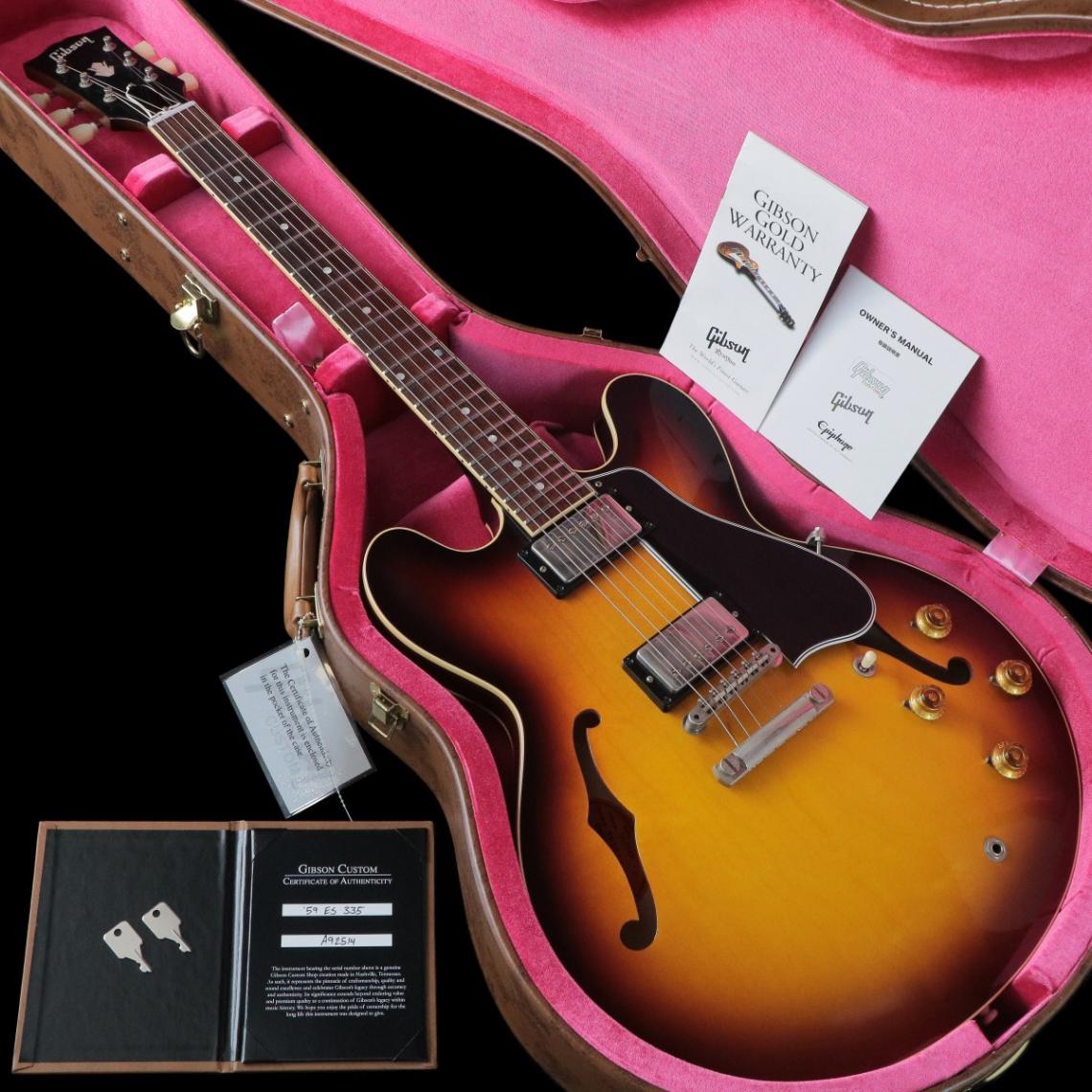 中古】Gibson Custom Shop/1959 ES-335 Reissue VOS Vintage Burst
