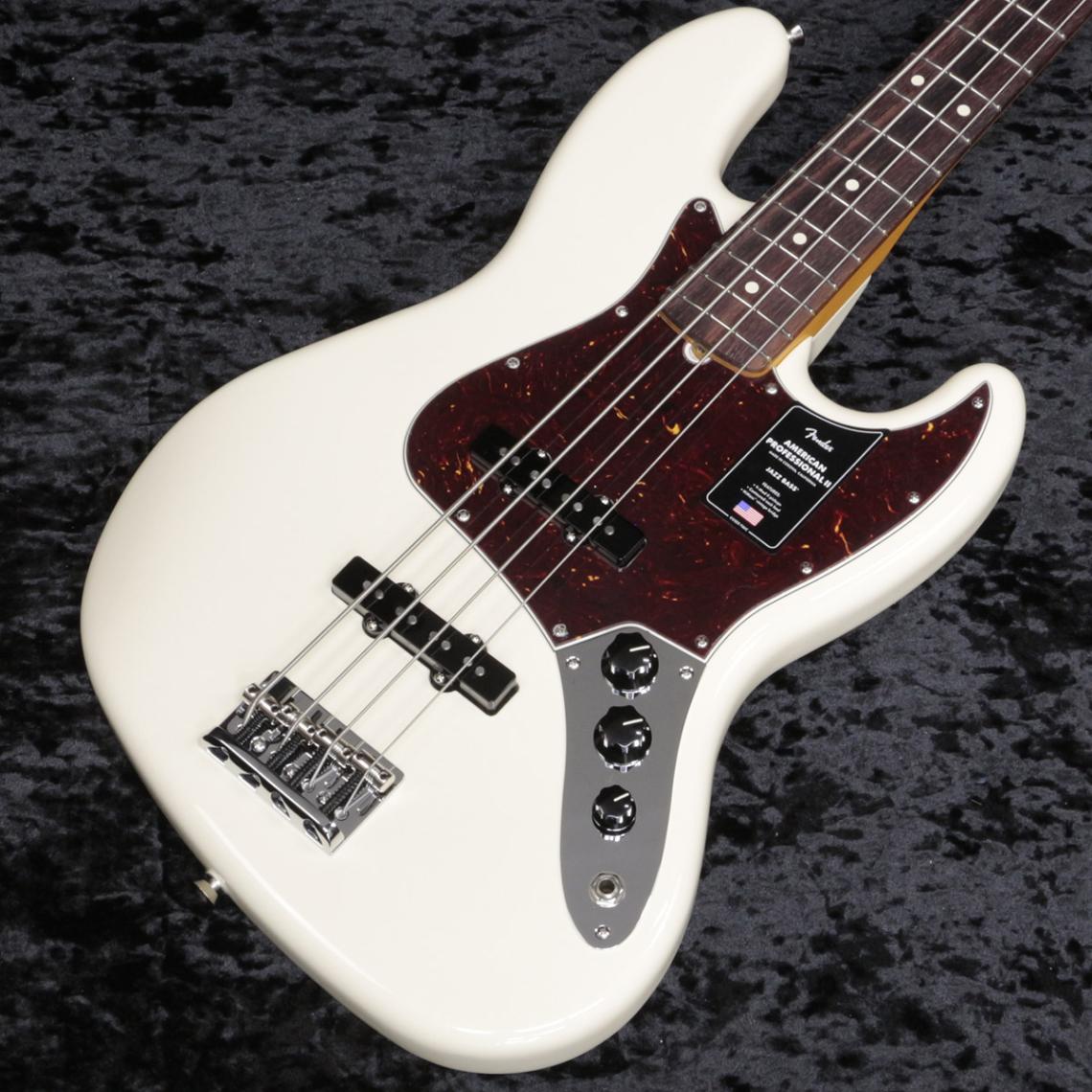 Fender/ American Professional II Jazz Bass Rosewood Olympic White