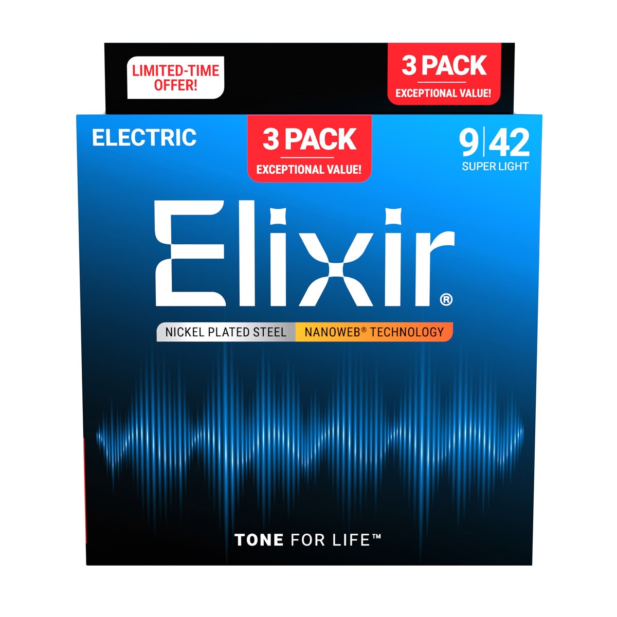 Aページ Elixir / 16566 / NANOWEB with ANTI-RUST #12002 Super Light 09-42