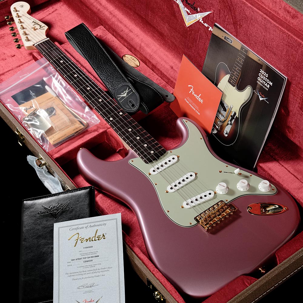 Fender Custom Shop / Custom Built 1961 Stratocaster Time Capsule Burgundy Mist Metallic“別注モデル”(重量:3.55kg)【S/N:CZ585559】【渋谷店】