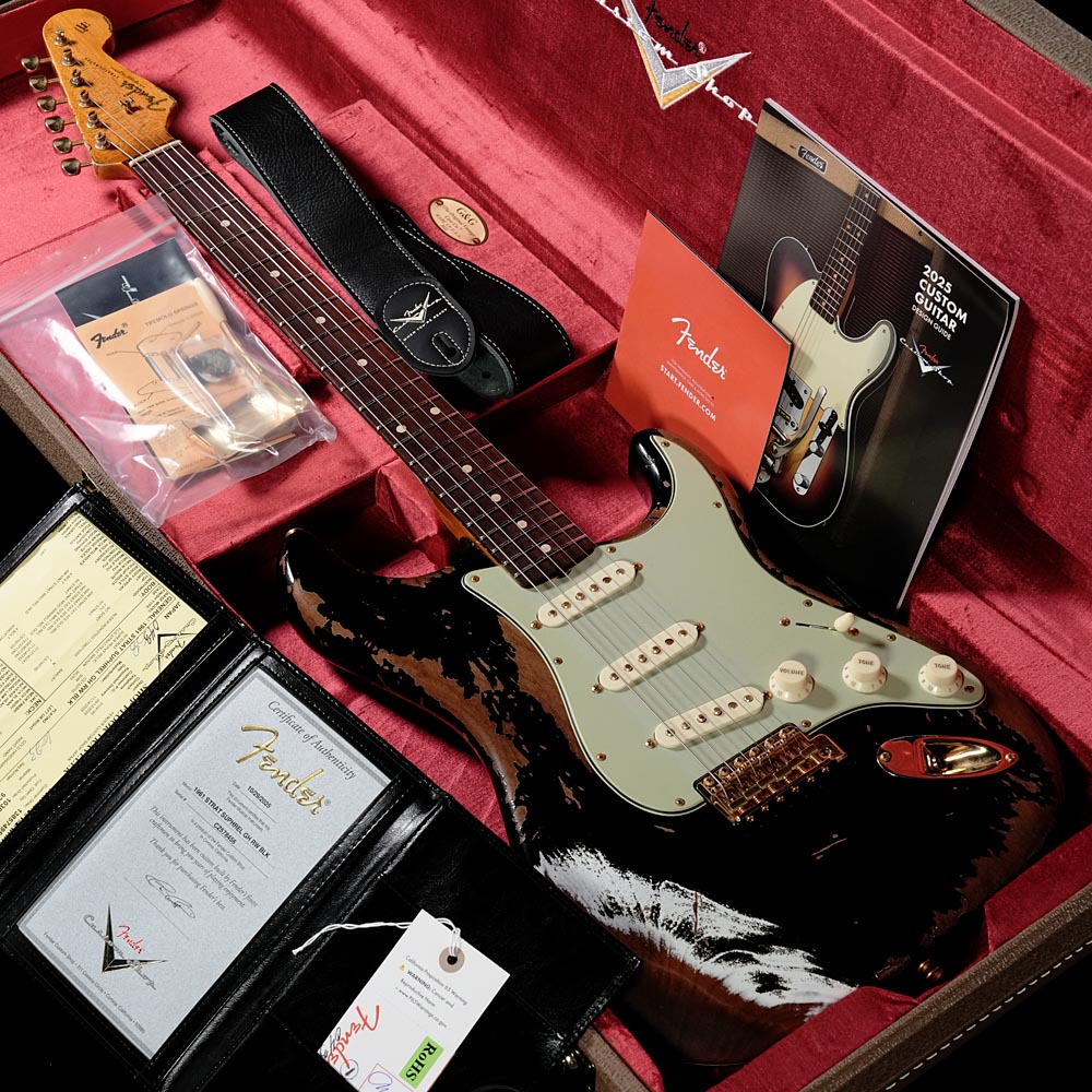 Fender Custom Shop / Custom Built 1961 Stratocaster Super Heavy Relic Black 別注モデル【渋谷店】《長期店頭展示品アウトレット特価》《渋谷店セール》