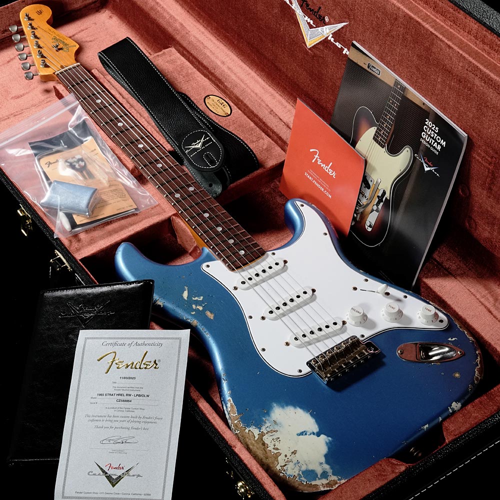 Fender Custom Shop / Custom Built 1965 Stratocaster Heavy Relic Lake Placid Blue over Olympic White(重量:3.60kg)【S/N:CZ588864】【渋谷店】