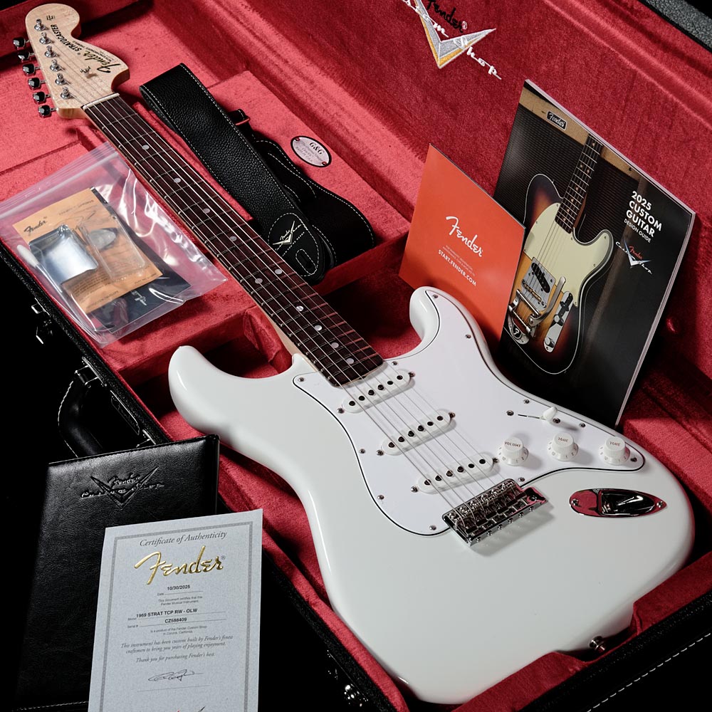 Fender Custom Shop / Custom Built 1969 Stratocaster Time Capsule Olympic White 別注モデル【渋谷店】《長期店頭展示品アウトレット特価》《渋谷店セール》