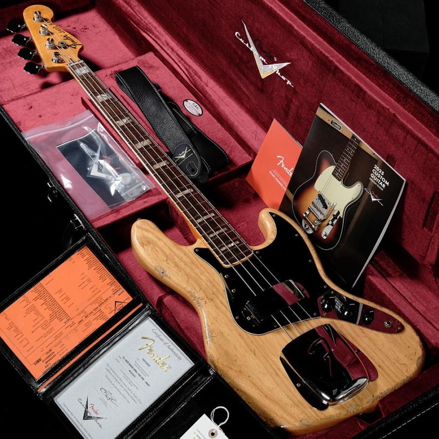 Fender Custom Shop / 1975 Jazz Bass Heavy Relic Aged Natural【渋谷
