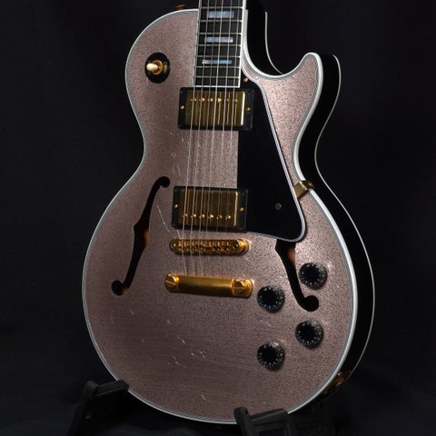 Gibson Custom Shop / Hand Picked Murphy Lab Les Paul Custom Chambered F-holes Light Aged Champagne Sparkle Top【アウトレット特価】【御茶ノ水FINEST_GUITARS】