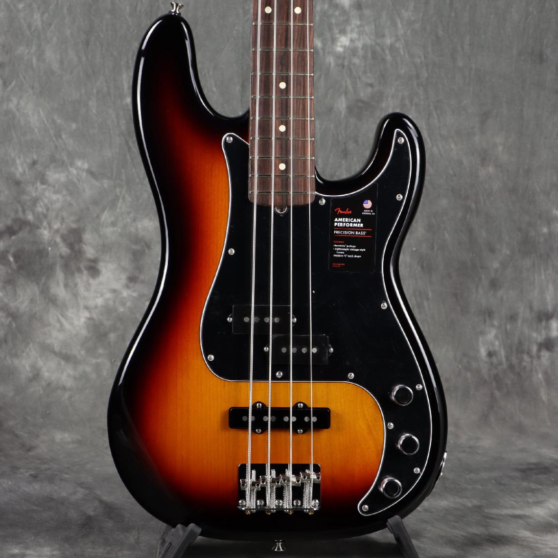 Fender / American Performer Precision Bass Rosewood Fingerboard 3-Color Sunburst フェンダー プレシジョンベース 【3.79kg】[S/N US24002291]
