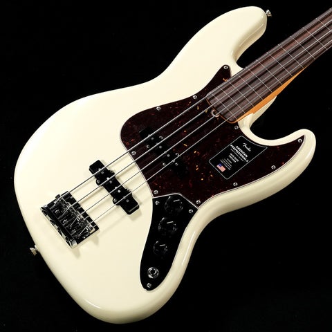 Fender / American Professional II Jazz Bass Fretless Rosewood Olympic White(重量:3.93kg)【S/N:US22107397】【渋谷店】《長期展示品チョイキズアウトレット特価》《渋谷店セール》