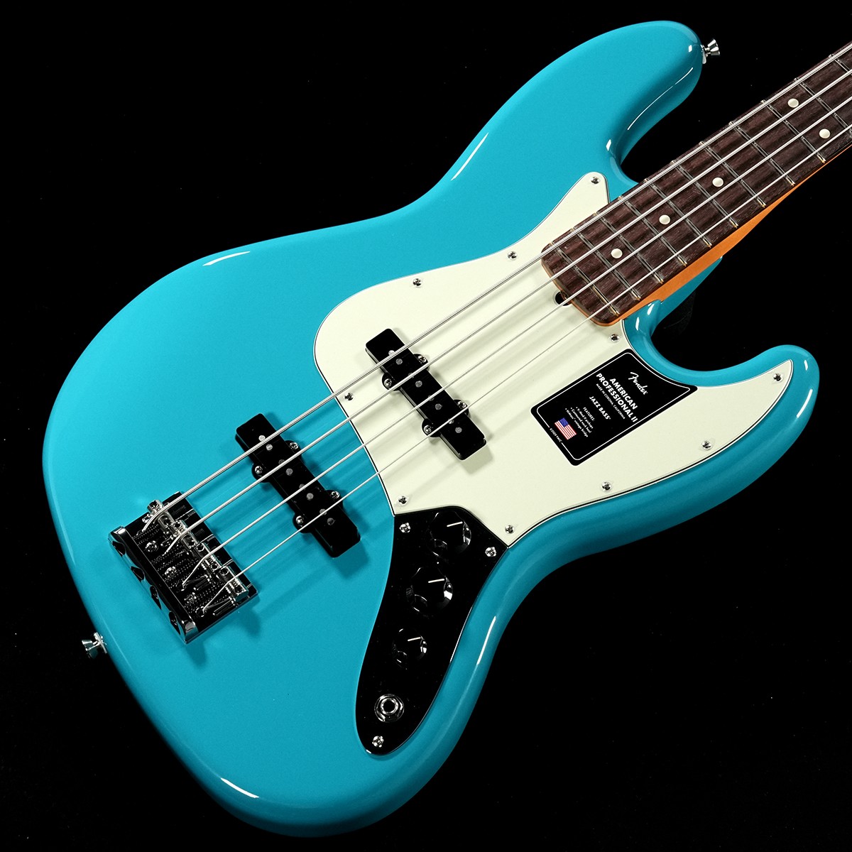 Fender / American Professional II Jazz Bass Rosewood Miami Blue(重量:4.11jg)【S/N:US23086575】【渋谷店】【アウトレット】《渋谷店セール》