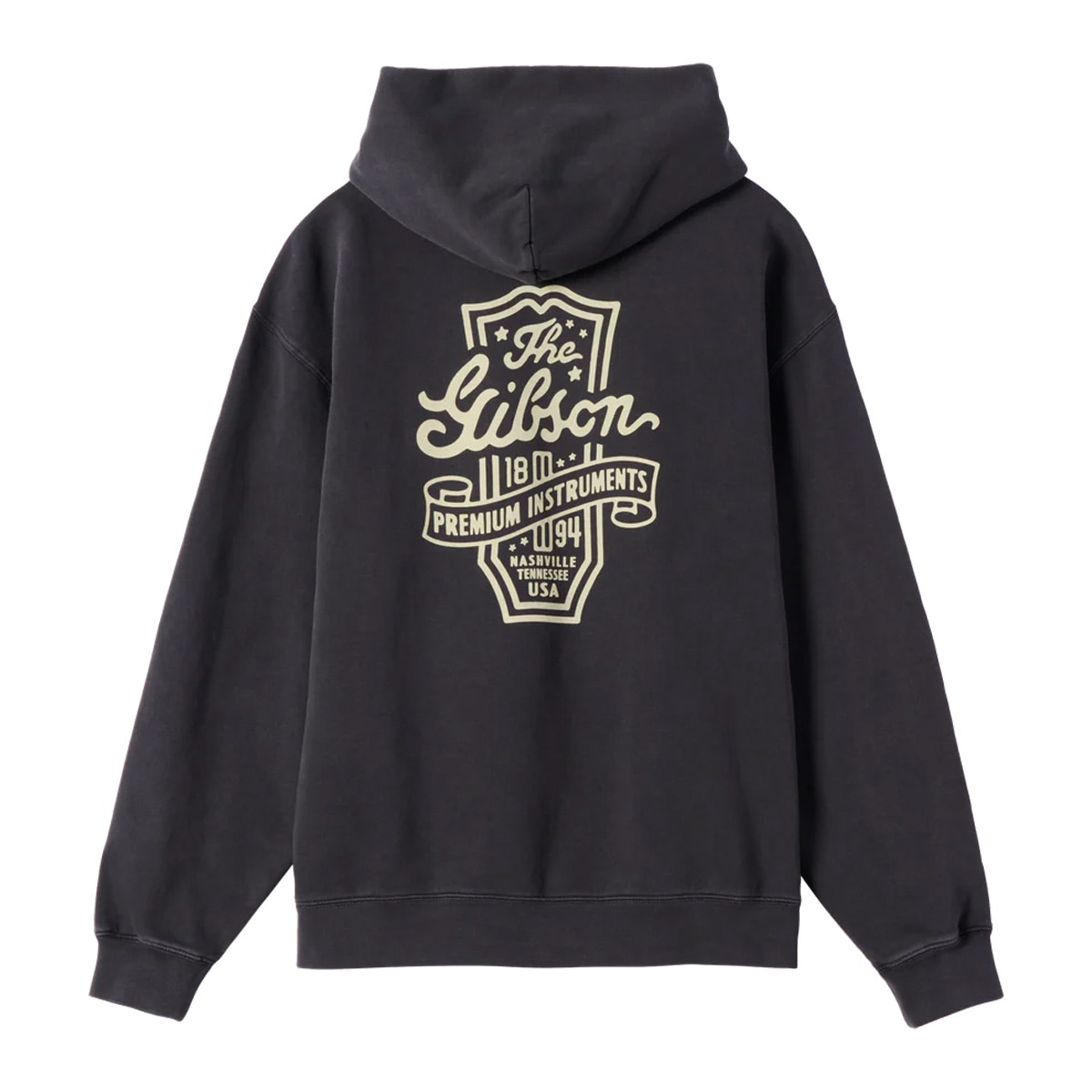 Gibson / GA-HOOD-PREM-BLK-MD Premium Instruments Hoodie (Black