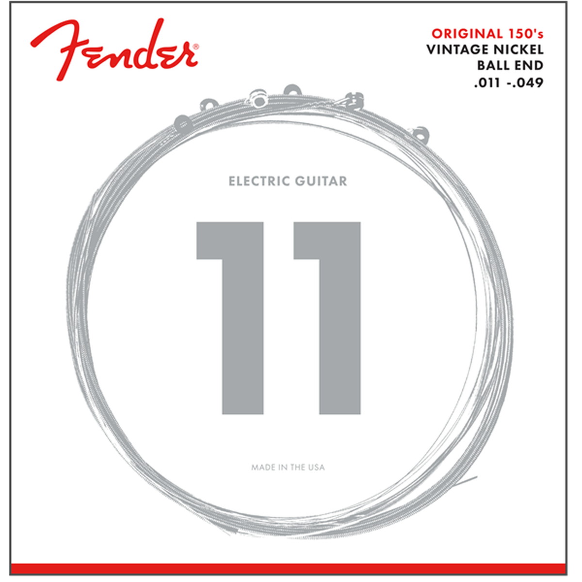 Fender / Original 150 Guitar Strings Pure Nickel Wound Ball End 150M .011-.049【正規品】