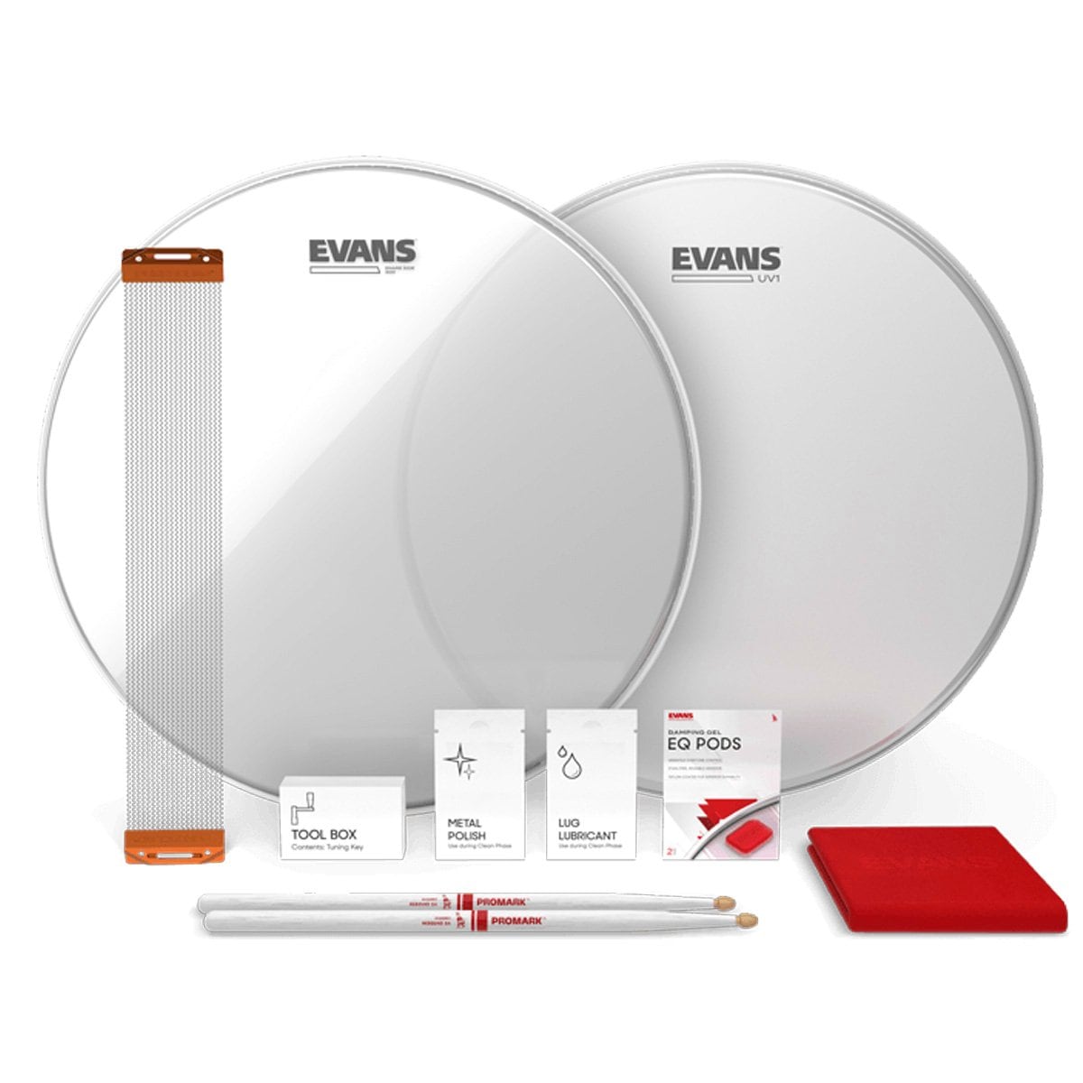 EVANS / ESTUK-14UV1-1 UV1 Snare Tune Up Kit スネアヘッドセット【数量限定特価】【池袋店】