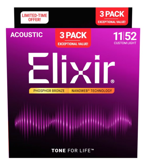 なっとページ Elixir 16027 Pho #16027 アコースティックギター弦 NANOWEB 80/20