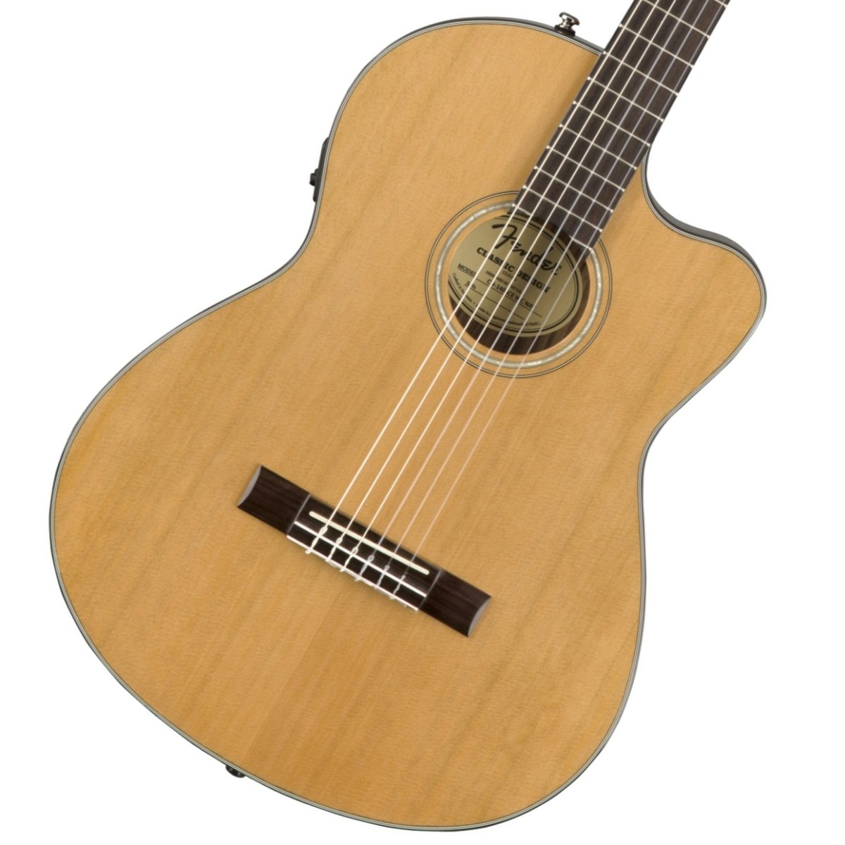 Fender / CN-140SCE Nylon Thinline Walnut Fingerboard Natural w/Case フェンダー ナイロン弦 エレガット