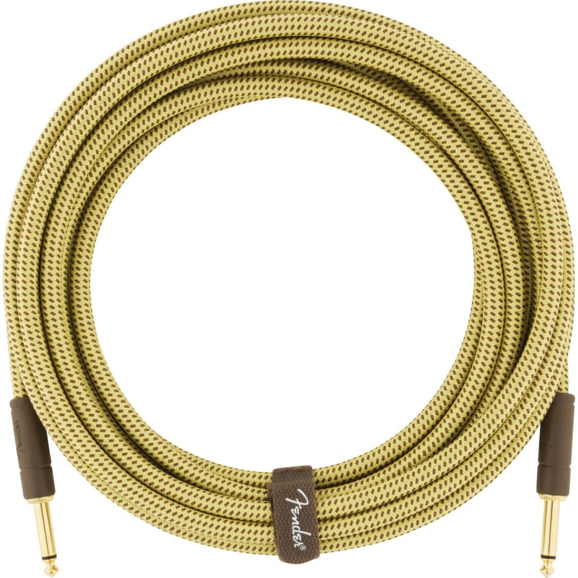 Fender / Deluxe Series Instrument Cable Straight/Straight 18.6inch Tweed フェンダー シールド【正規品】