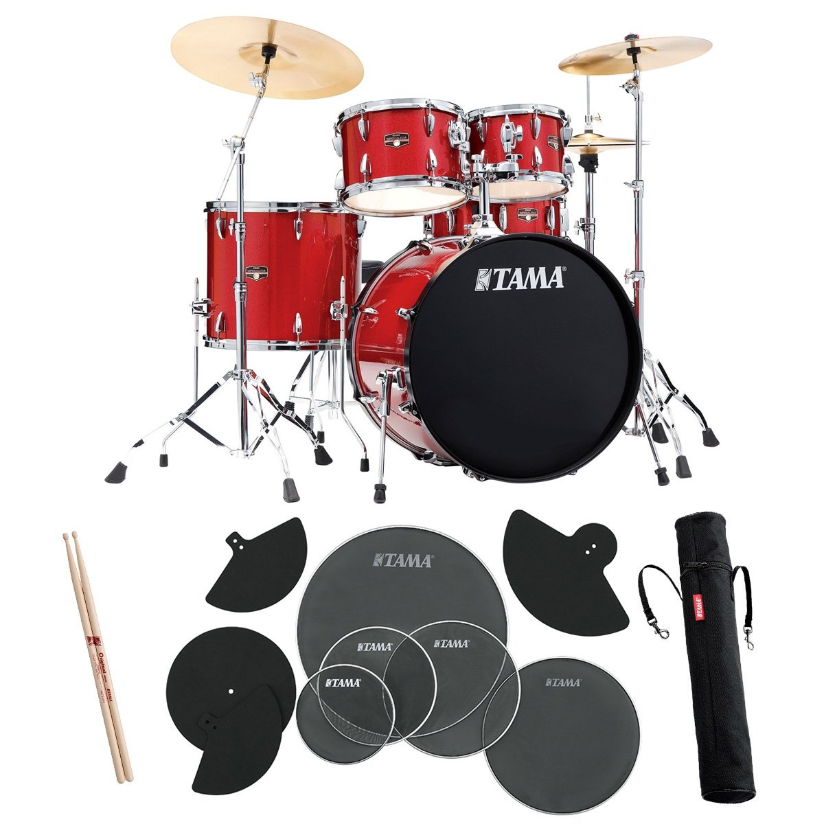 TAMA / IP52H6RC-BRM シンバル付きドラムセット サイレントパック スタンダードサイズ【お取り寄せ商品】