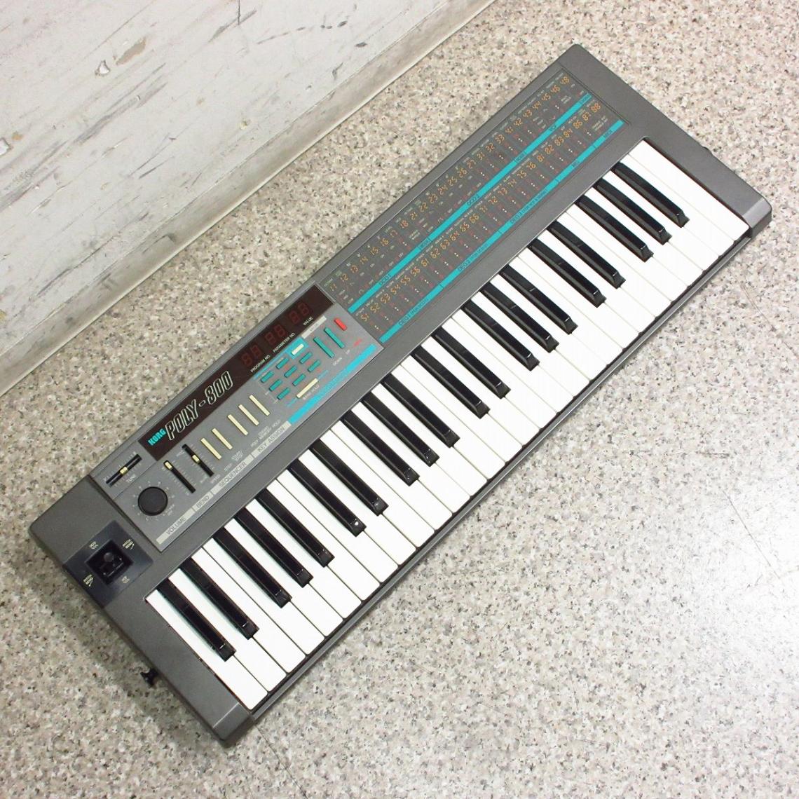 KORG POLY-800 アナログシンセサイザー ジャンク品 ケース付き 中古】KORG / POLY-800 